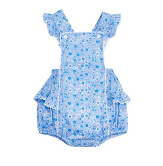 Little English Coastal Floral Claire Sunsuit