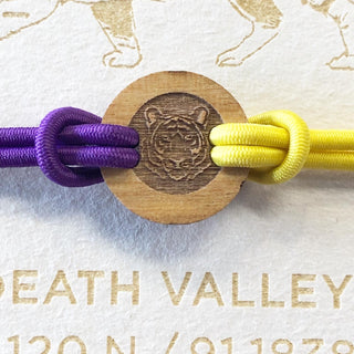 Colors for Good Purple/Gold Adjustable Tiger Bracelet