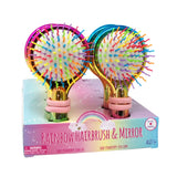 Pink Poppy Mermazing Mermaid Bristle Mirrored Hairbrush w/ Ponytail Holders