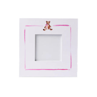 Over the Moon Teddy Bear with Pink Bow Frame
