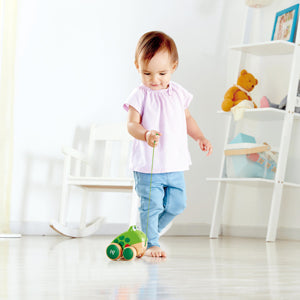 HAPE Pull Along Wooden Frog