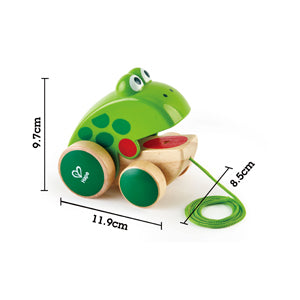 HAPE Pull Along Wooden Frog