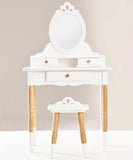Wooden Vanity Dressing Table and Chair