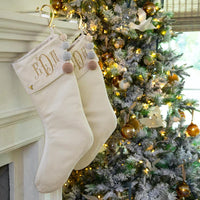 Fig & Dove Ivory Christmas Stocking - Cuffed