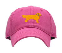 Harding Lane Baseball Hat Retriever On Bright Pink