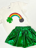 Belle Cher Pot of Gold/Rainbow Sequin Tee