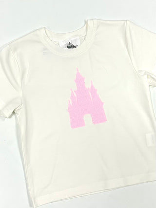 Belle Cher Pink Castle Sequin Tee