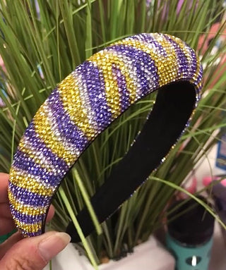 Azarhia Rhinestone Tiger Stripe Headband