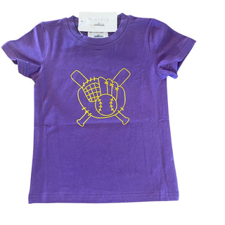 Blended Spirit Purple & Gold Baseball S/S Tee