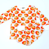 The Oaks Orange Pumpkins 2Pc Pajamas Set