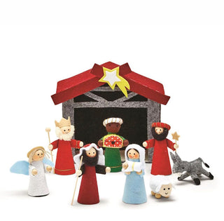 Two's Company 9Pc Felt Nativity PlaySet