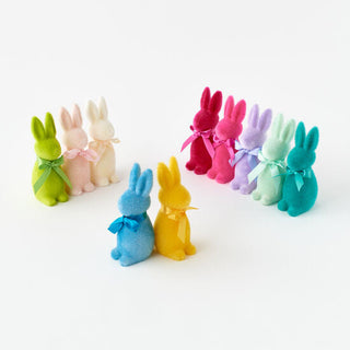 Flocked Easter Bunny - Small