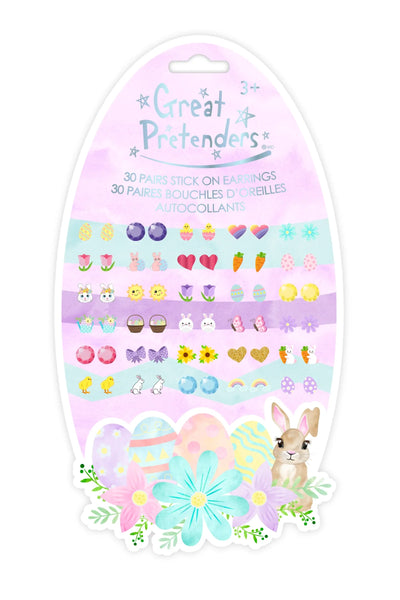 Great Pretenders 30 Pairs Easter Sticker Earrings
