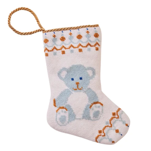 Bauble Stocking - Bear-y Christmas in Blue