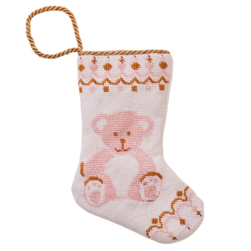 Bauble Stocking - Bear-y Christmas in Pink