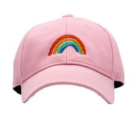 Harding Lane Baseball Hat Rainbow On Light Pink