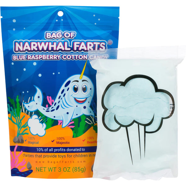 Bag of Narwahl Farts - Blue Raspberry Cotton Candy
