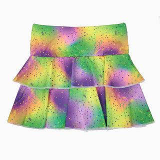 Azarhia Athleisure Tennis Skirt - Mardi Gras Party