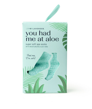 Lemon Lavender You Had Me at Aloe Socks