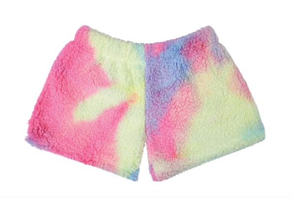 iScream Rainbow Sherpa Plush Shorts