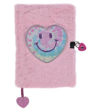 iScream Heart Furry Journal with Lock & Key