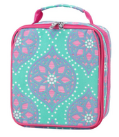 Teal/Pink WB Patterned Lunchbox