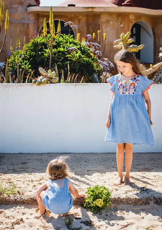 Cheeni Layla Banjara Dress - Blue Check