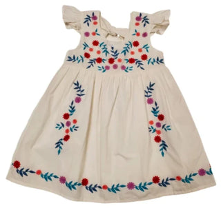 Cheeni Shelby Dress - White Embroidered