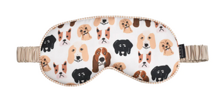 Satin Eye Mask in Zipper Pouch - Assorted