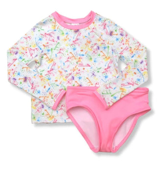Sun and Sand Rash Guard - Splatter Paint