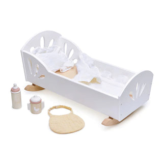 Sweet Swan Wooden Dolly Bed