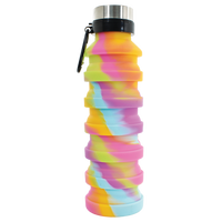 Tie Dye Silicone Collapsible Water Bottle