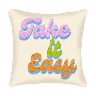 Long Hook Square Decorative Pillow - Take It Easy
