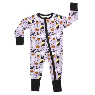 Spooky Cute Purple Halloween Bamboo Pajamas