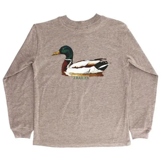 J. Bailey Logo L/S Tee Shirt - Mallard on Bark