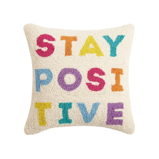 Peking Handicraft Long Hook Pillow - Stay Positive