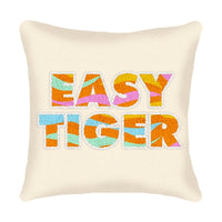 Long Hook Square Decorative Pillow - Easy Tiger