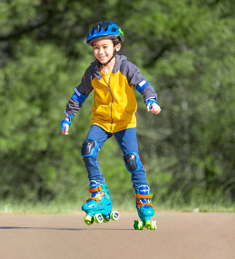 One2Go Adjustable Quad Roller Skates - Blue – Olly-Olly