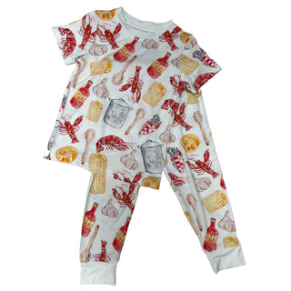 Belle Cher Crawfish Boil Bamboo 2Pc Pajamas