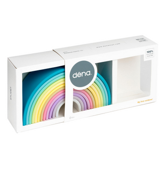 Kid Made Modern Dena Silicone Rainbow Stacker - Large Pastel