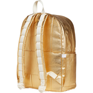 State Backpack - Kane Kids Double Pocket- Gold Metallic