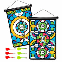 Double-Sided Magnetic Dart Board Set