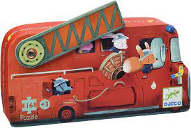 Djeco Fire Truck Mini Puzzle