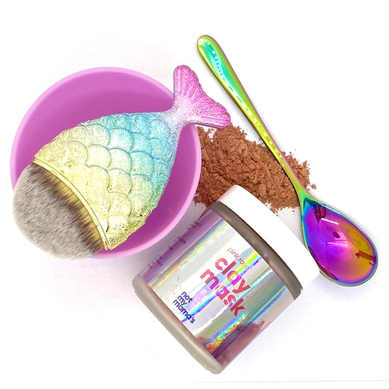 All Natural Mermaid Clay Face Mask Kit for Kids