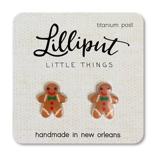 Lilliput Little Things Earrings - Gingerbread Man