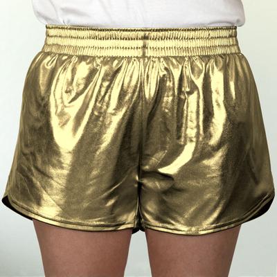 Azarhia Gold Metallic Steph Shorts