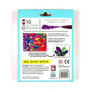 iHeartArt 10 Glitter Markers