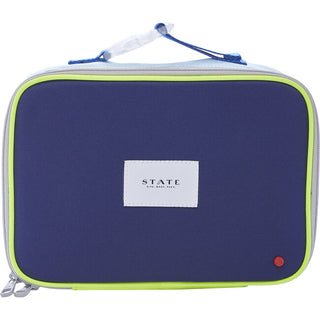 State Bags Insulated Lunchbox -  Rodgers Navy/Neon
