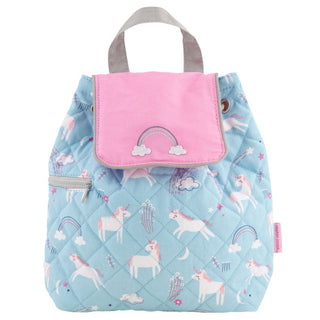 Stephen Joseph Quilted Backpack - Rainbow Unicorn