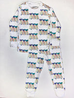Elle Vee Organic Mardi Gras Reveler's Row 2Pc Pajamas